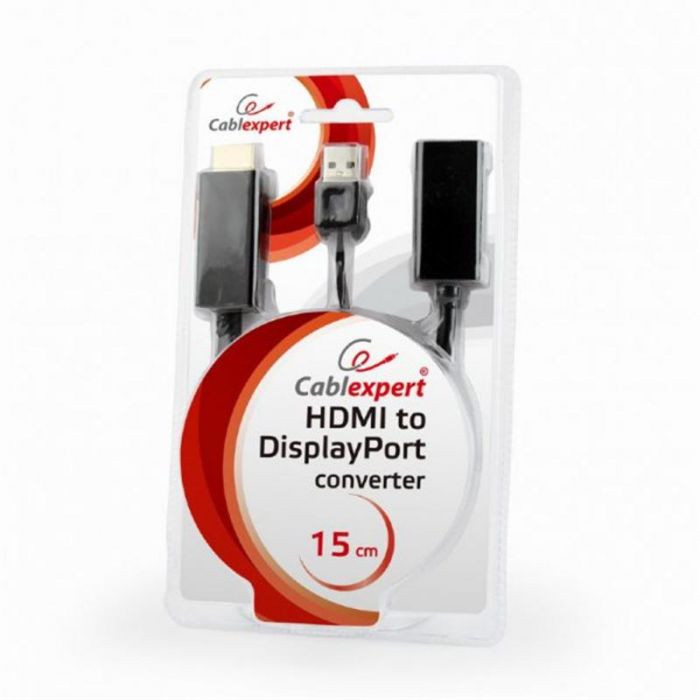 Адаптер Cablexpert HDMI - DisplayPort (M/F), 0.15 м, Black (DSC-HDMI-DP)