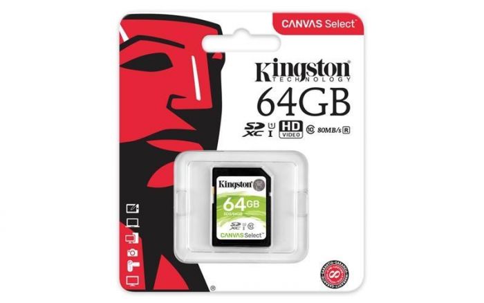 Карта пам`ятi SDXC 64GB UHS-I Class 10 Kingston Canvas Select (SDS/64GB)