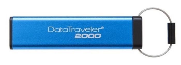 Флеш-накопичувач USB3.1  8GB Kingston DataTraveler 2000 Keypad 256bit AES Hardware Encrypted (DT2000/8GB)