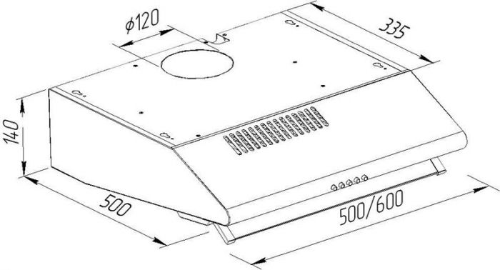 Витяжка Pyramida MH 60 WH