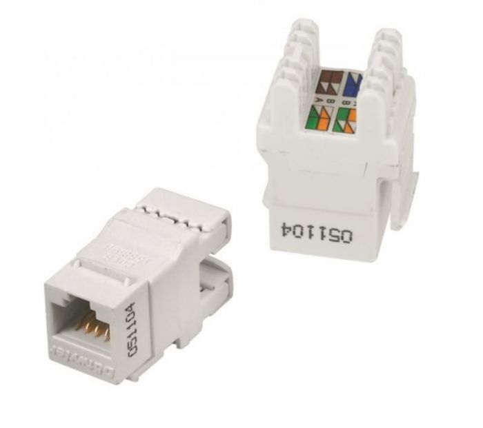 Модуль EServer (WT-2007A) Keystone RJ45 UTP, кат.5E, вузький