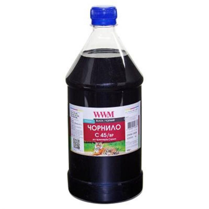 Чорнило WWM Canon PG-440/PG-445/PGI-450Bk (Black Pigment) (C45/BP-4) 1000г