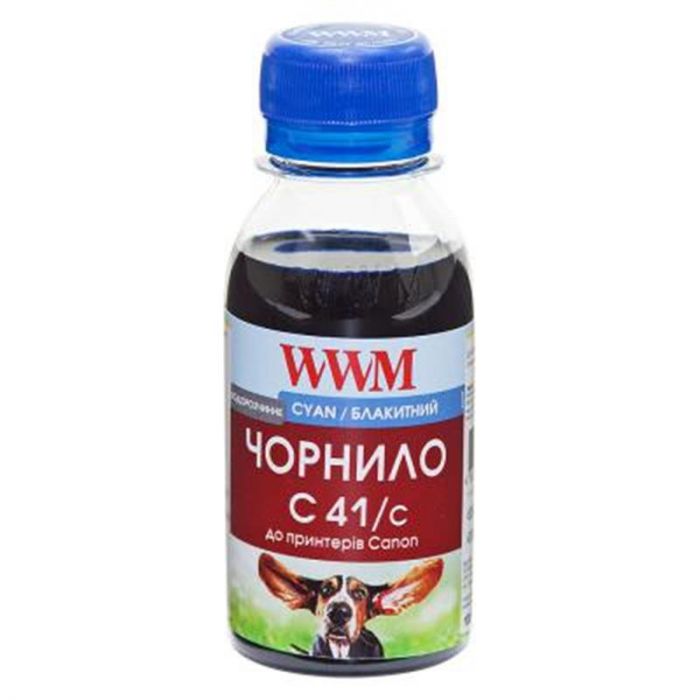 Чорнило WWM Canon CL-41C/CL-51C/CLI-8C (Cyan) (C41/C-2) 100г