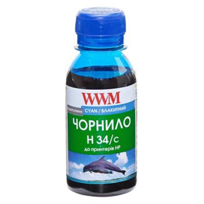 Чорнило WWM HP 22/121/122 (Cyan) (H34/C-2) 100г