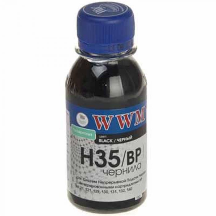 Чорнило WWM HP 21/129/121 (Black Pigment) (H35/BP-2) 100г