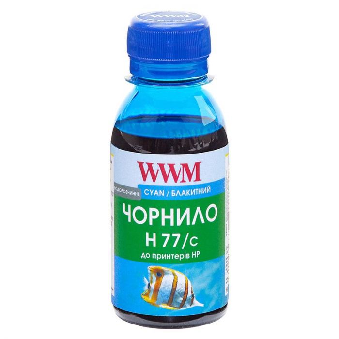 Чорнило WWM HP 177/85 (Cyan) (H77/C-2) 100г