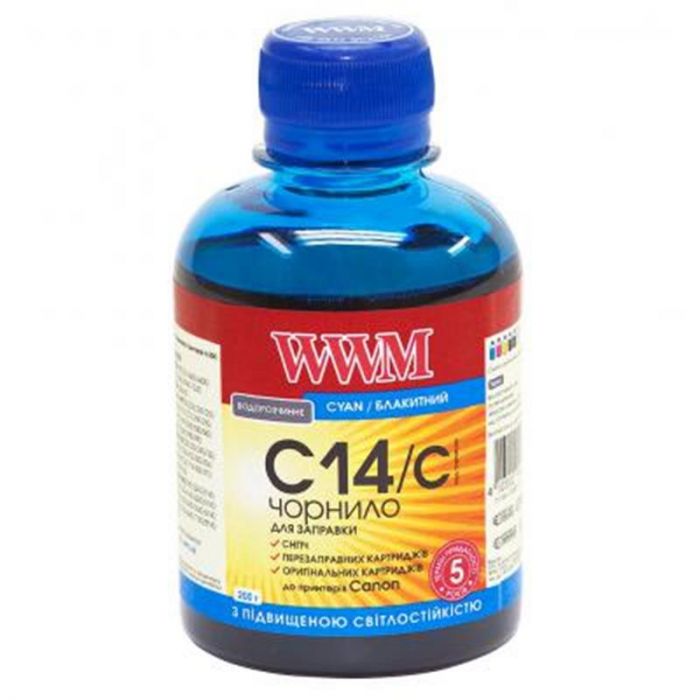 Чорнило WWM Canon CLI-451C/CLI-471C Cyan (C14/C) 200г