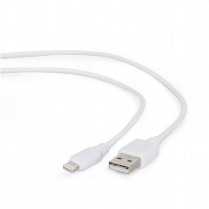 Кабель Cablexpert USB - Lightning (M/M), 0.1 м, білий (CC-USB2-AMLM-W-0.1M)