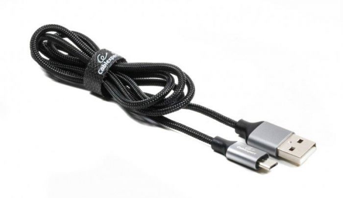 Кабель Cablexpert (CCPB-M-USB-09BK) USB 2.0 A - microUSB, премиум, 1м, чорний