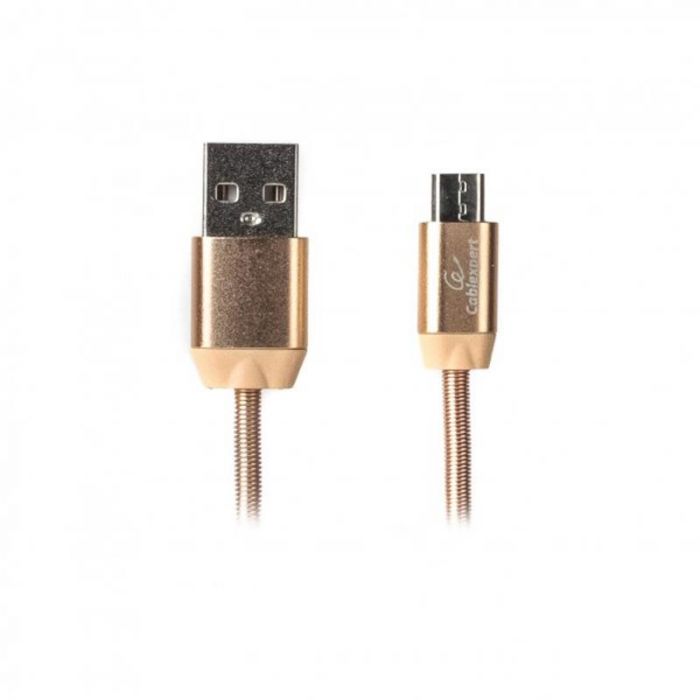 Кабель Cablexpert USB - micro USB (M/M), преміум, 1 м, золотистий (CCPB-M-USB-08G)