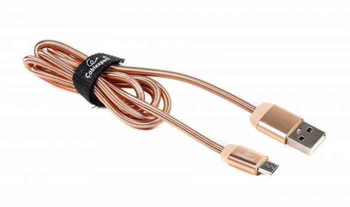 Кабель Cablexpert USB - micro USB (M/M), преміум, 1 м, золотистий (CCPB-M-USB-08G)