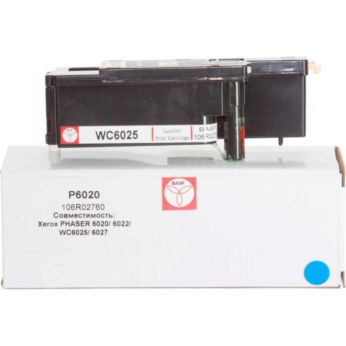 Картридж BASF (BASF-KT-106R02760) Xerox Phaser 6020/6022/WC6025/6027 Cyan (106R02760)