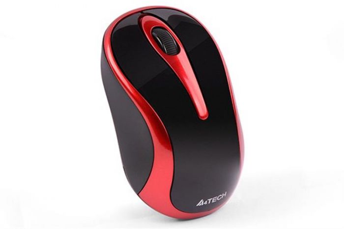 Мишка бездротова A4Tech G3-280N Black/Red USB V-Track