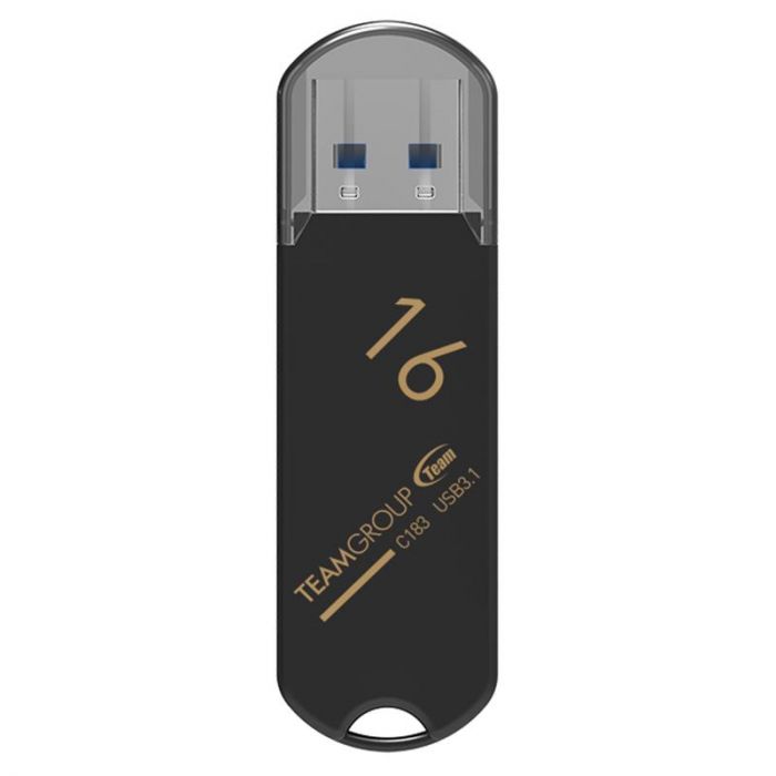 Флеш-накопичувач USB3.1 16GB Team C183 Black (TC183316GB01)