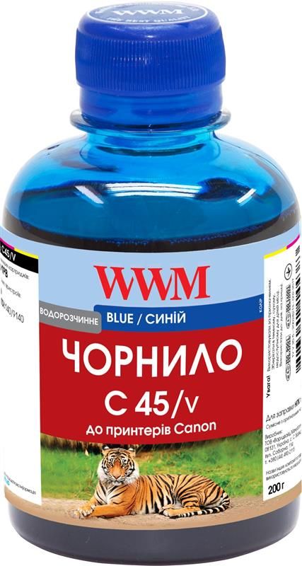 Чорнило WWM Canon CLI-481PB Blue (C45/V) 200г
