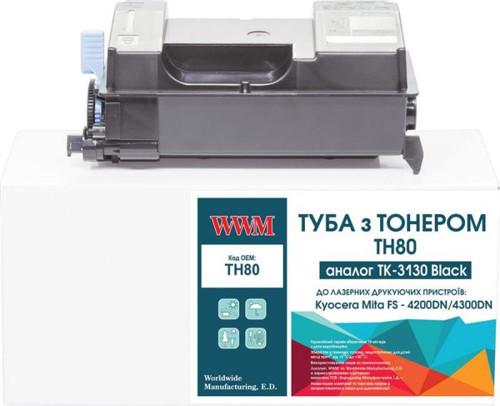 Картридж WWM (TH80) Kyocera Mita FS-4200DN/4300DN Black (TK-3130)