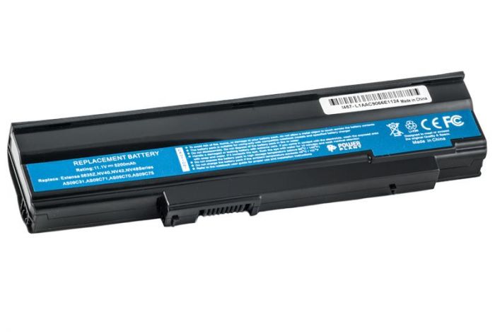 АКБ PowerPlant для ноутбука Acer Extensa 5635ZA (AS09C31, 5635Z) 11.1V 5200mAh (NB00000212)