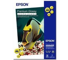 Фотопапiр EPSON Premium Glossy Photo Paper глянсовий 255г/м2 13x18см 50арк. (C13S041875)