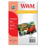 Фотопапiр WWM Photo глянцевий 260г/м2 10х15см 20л (G260N.F20/C)