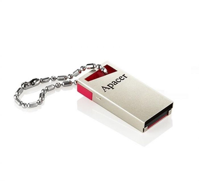 Флеш-накопичувач USB 64GB Apacer AH112 Gold/Red (AP64GAH112R-1)
