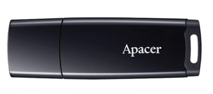 Флеш-накопичувач USB  16GB Apacer AH336 Black (AP16GAH336B-1)