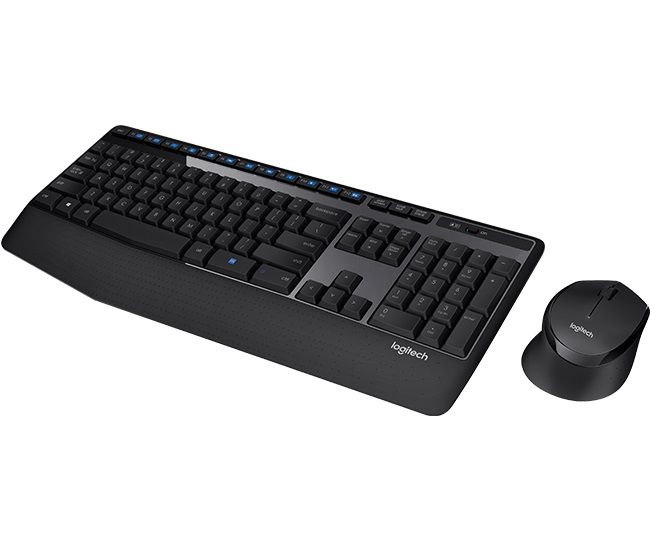 Комплект (клавiатура, миша) бездротовий Logitech MK345 Combo Black USB (920-008534)