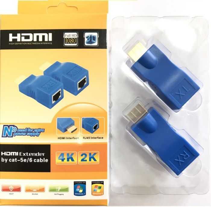 Подовжувач Atcom (14369) HDMI-Ethernet, до 30м