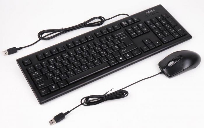 Комплект (клавіатура, мишка) A4Tech KR-8372 Black USB