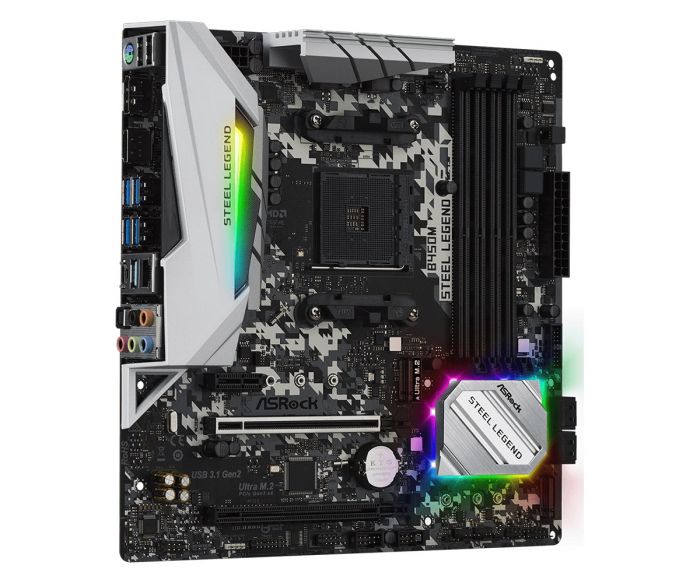 Материнська плата ASRock B450M Steel Legend Socket AM4