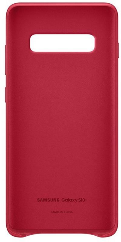 Чохол-накладка Samsung Leather Cover для Samsung Galaxy S10+ SM-G975 Red (EF-VG975LREGRU)