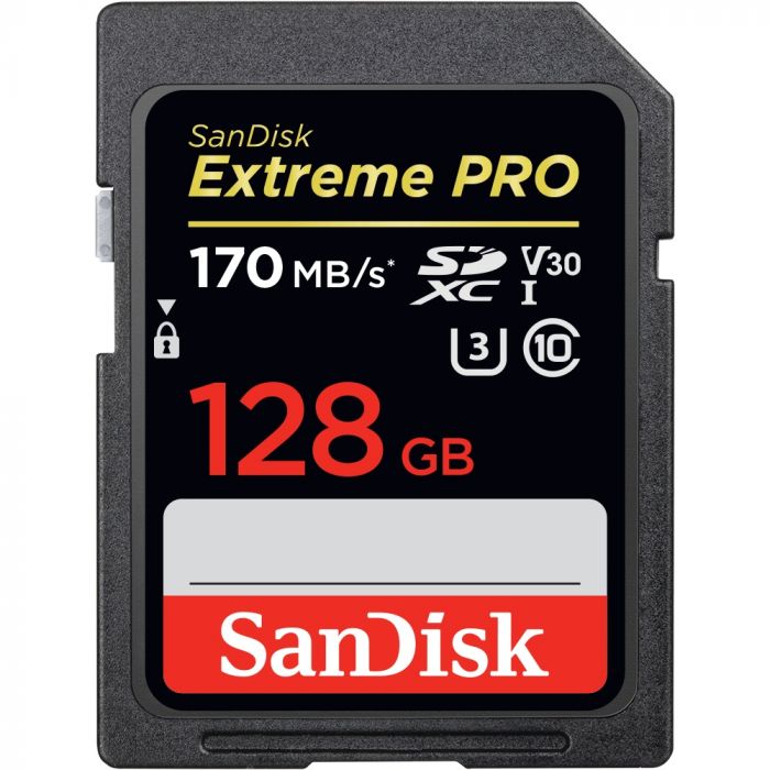 Карта пам`яті SDXC 128GB UHS-I/U3 Class 10 SanDisk Extreme Pro R170/W90MB/s (SDSDXXY-128G-GN4IN)