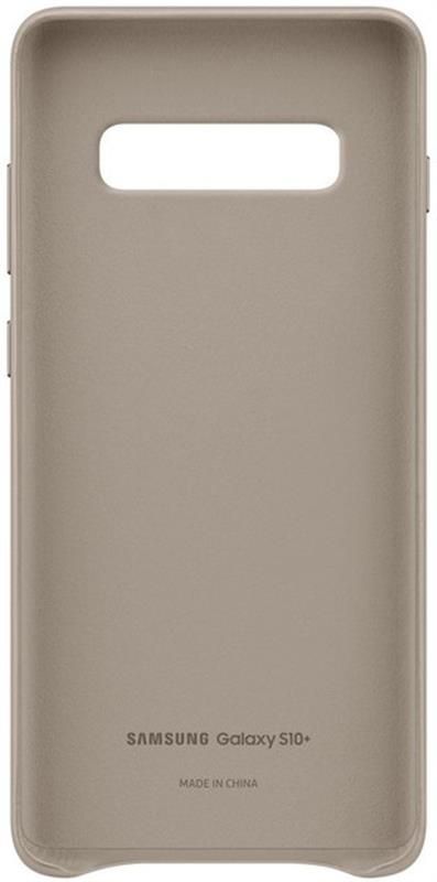 Чохол-накладка Samsung Leather Cover для Samsung Galaxy S10+ SM-G975 Gray (EF-VG975LJEGRU)