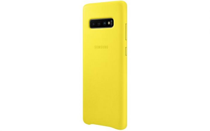 Чохол-накладка Samsung Leather Cover для Samsung Galaxy S10+ SM-G975 Yellow (EF-VG975LYEGRU)