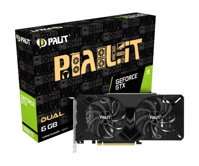 Відеокарта GF GTX 1660 Ti 6GB GDDR6 Dual Palit (NE6166T018J9-1160C)