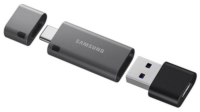 Флеш-накопичувач USB 3.1 32GB Type-C Samsung Duo Plus Grey (MUF-32DB/APC)