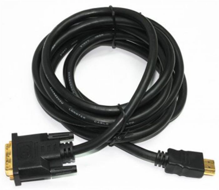 Кабель Cablexpert HDMI - DVI (M/M), 7.5 м, Black (CC-HDMI-DVI-7.5MC)