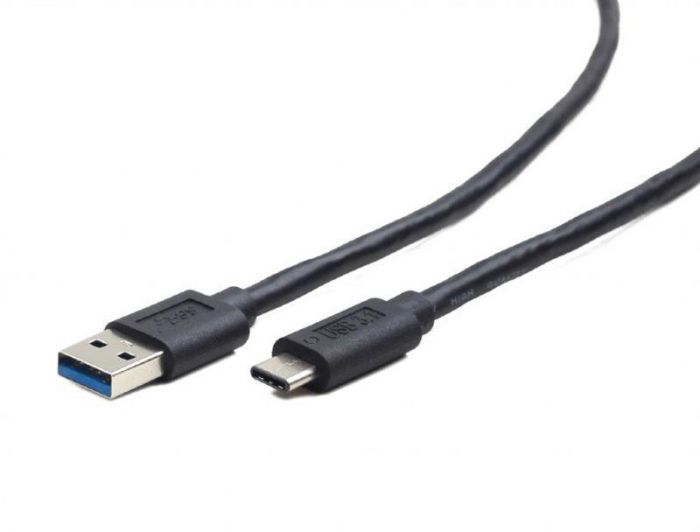 Кабель Cablexpert (CCP-USB3-AMCM-0.1M) USB3.0 - USB Type-C, 0.1 м, преміум, чорний