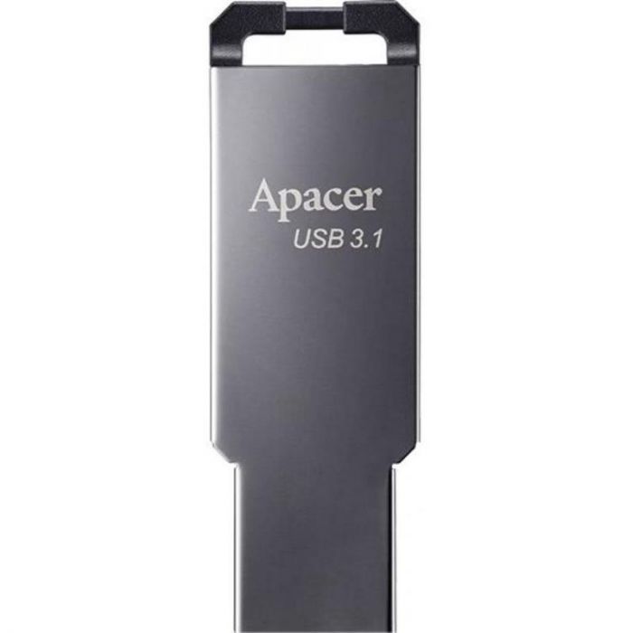 Флеш-накопичувач USB3.1 64GB Apacer AH360 Metal Black (AP64GAH360A-1)