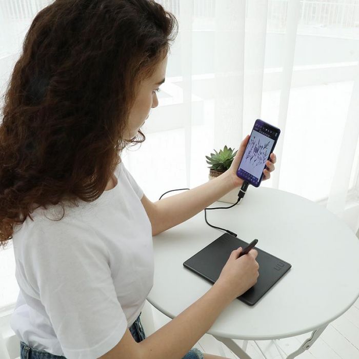 Графічний планшет Huion HS64 + рукавичка