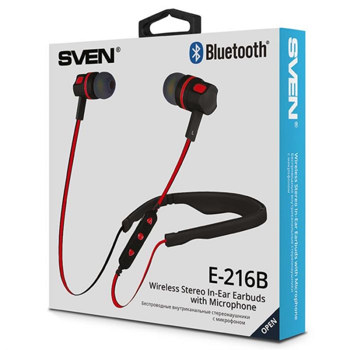 Bluetooth-гарнітура Sven E-216B Black/Red