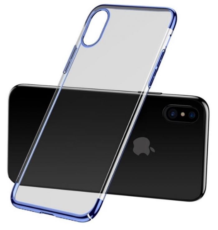Чохол-накладка Baseus Glitter для Apple iPhone X Blue (WIAPIPHX-DW03)