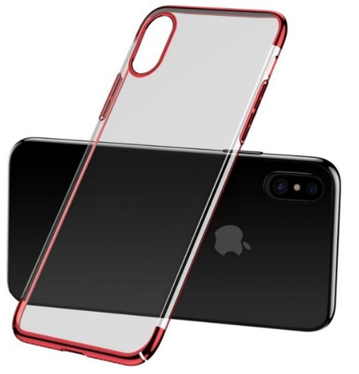 Чохол-накладка Baseus Glitter для Apple iPhone X Red (WIAPIPHX-DW09)