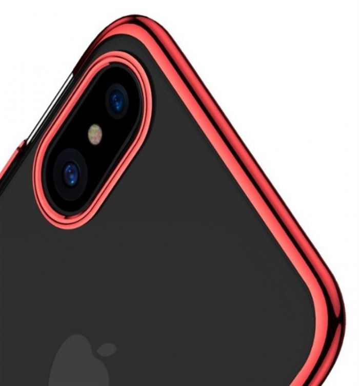 Чохол-накладка Baseus Glitter для Apple iPhone X Red (WIAPIPHX-DW09)