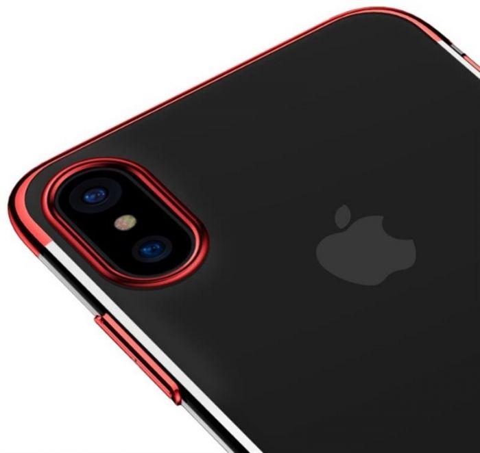 Чохол-накладка Baseus Glitter для Apple iPhone X Red (WIAPIPHX-DW09)