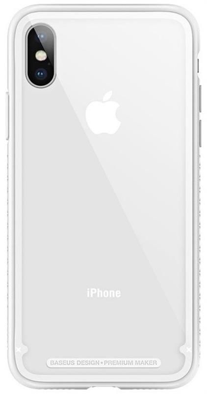 Чохол-накладка Baseus See-through Glass для Apple iPhone X White (WIAPIPHX-YS02)