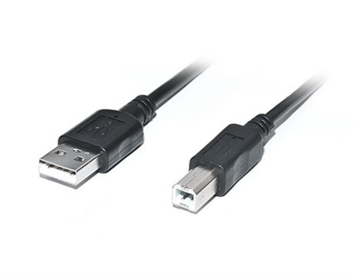 Кабель REAL-EL Pro USB - USB Type-B V 2.0 (M/M), 2 м, чорний (EL123500026)