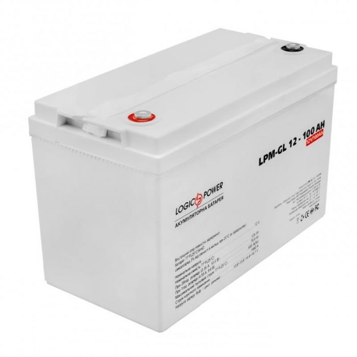 Акумуляторна батарея LogicPower 12V 100AH (LPM-GL 12 - 100 AH) GEL