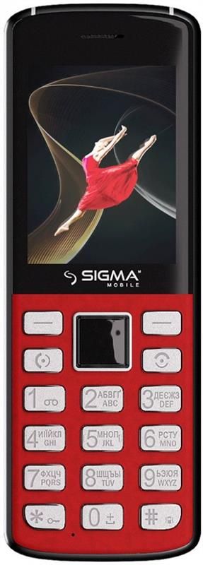 Мобiльний телефон Sigma mobile X-style 24 Onyx Dual Sim Red