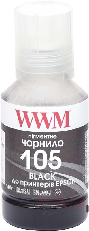 Чорнила WWM Epson L7160/7180 (Black Pigment) (E105BP) 140г