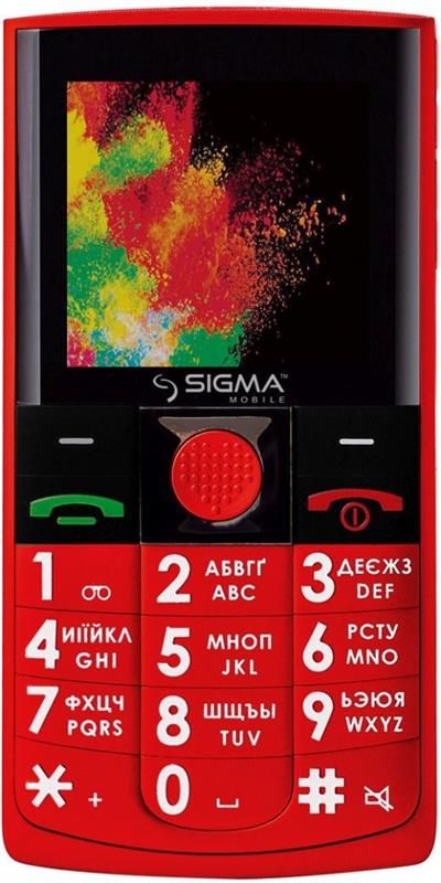 Мобільний телефон Sigma mobile Comfort 50 Solo Dual Sim Red